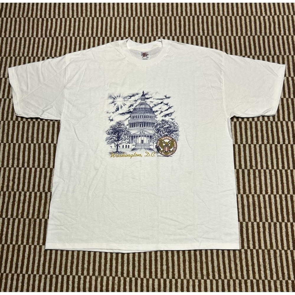 Vintage 1998 Washington DC Capitol Shirt 2XL All American Wear USA Tee